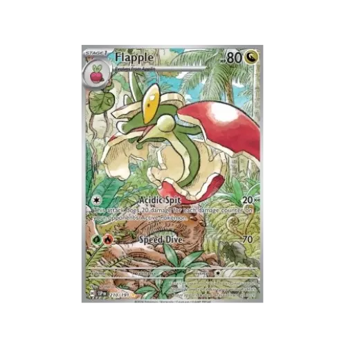 🍏 Flapple (SSP 210/198 SR) – Français | Surpuissance Étincelante | Pokémon Écarlate & Violet Pokeduchy